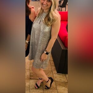 SILVER MINI DRESS 🤍🤍🤍